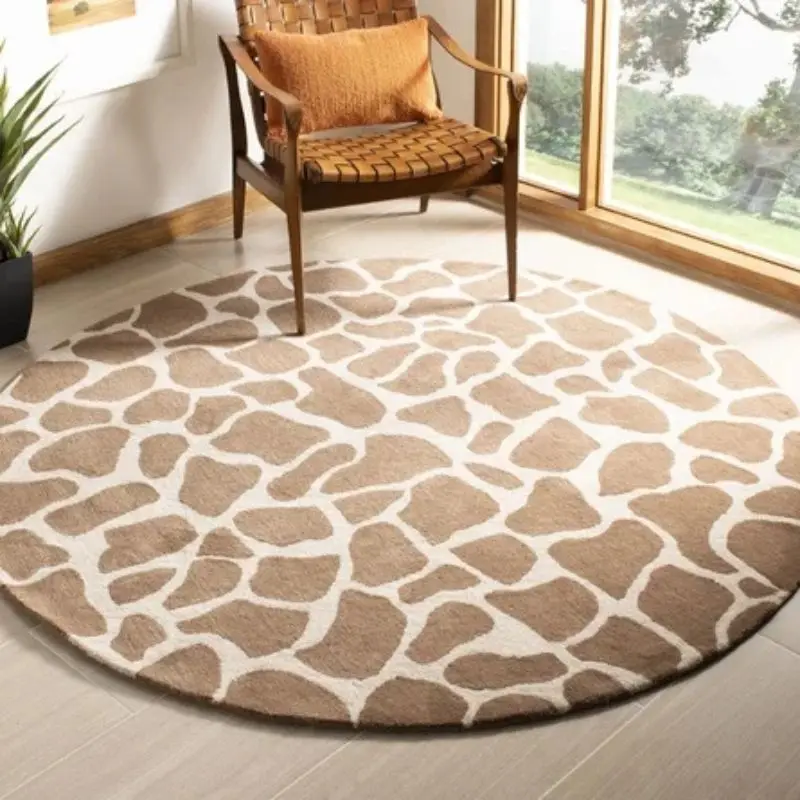 

Animal Texture Fluffy Carpet Living Room Giraffe Plush Nursery Play Mat for Children Shaggy Bedroom Rugs Hairy Baby Rug Foot Mat