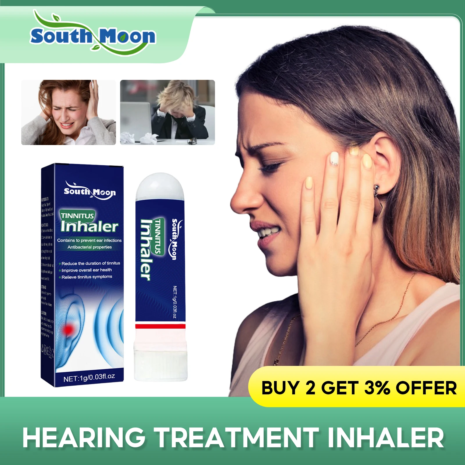 Tinnitus Treatment Fluid Refreshing Repair Hearing Loss Dizziness