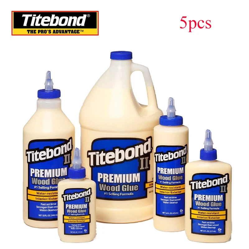 Titebond Awesome woodworking Glue 2 Generation 5pcs Environmental Protection White Latex Water Repair Musical Instrument Floor