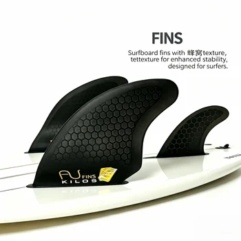 Nuovi Arrivi: Direttamente dalla Fabbrica, Raccomandazione Speciale del Negozio: Pinne per Tavola da Surf (Set 2+1), realizzate in fibra di vetro e nido d'ape, per tavola da surf