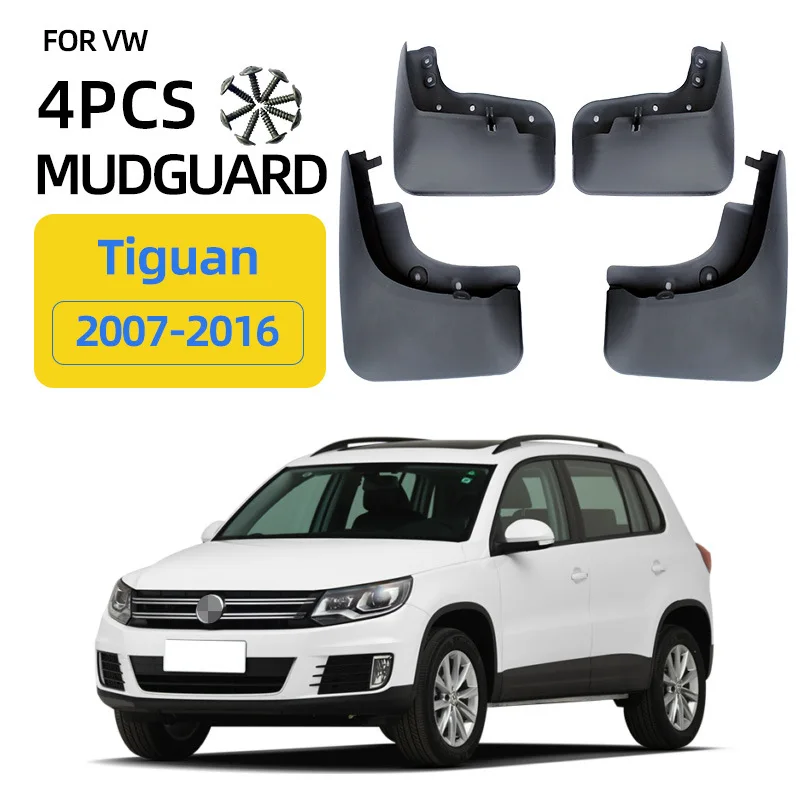 Mudguards Fender Mudflaps Front Rear Flares Splash Guards Cover Car Accessorie Suitable for 2007-Volkswagen Tiguan
