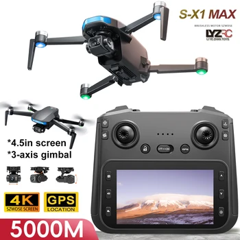 S-X1 MAX GPS Drone 4K Telecamera HD professionale Gimbal a 3 assi Antenna Brushless Trasmissione di immagini digitali 5G FPV Dron RC Quadcopter