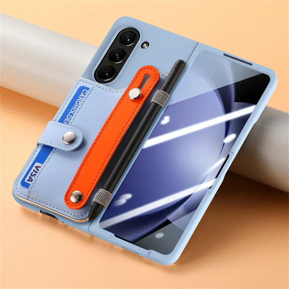 Premium Wallet Case with Card Slot, Screen Protector, Pen Holder & Wrist Strap - No Pen Included
