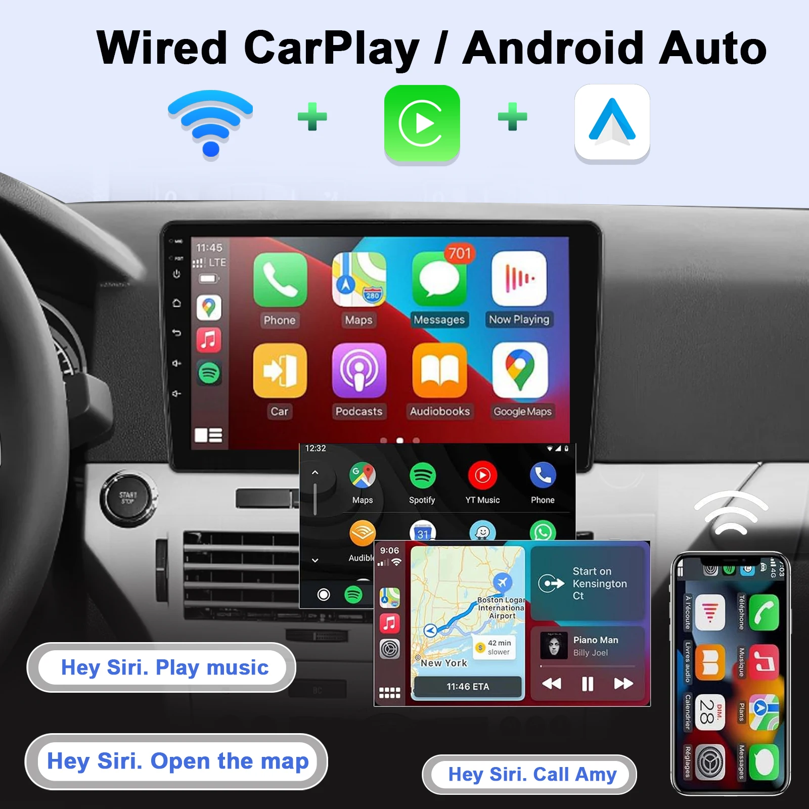Android Car Radio For Opel Astra H 2006-2014 Multimedia Player Supports CarPlay,