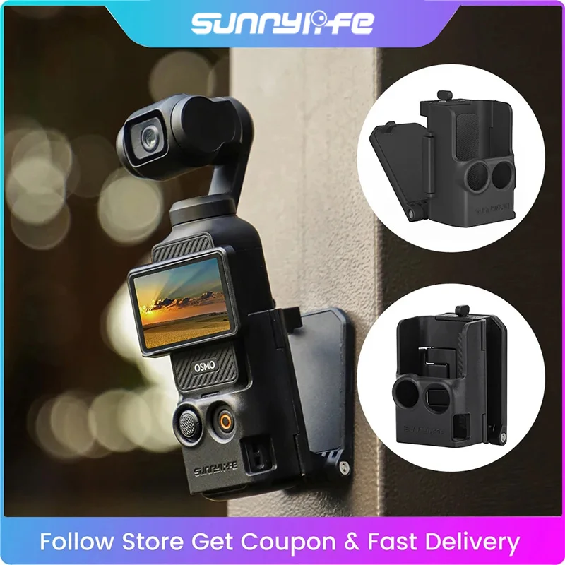 Sunnylife Magnetic Mount Camera Accessories For DJI OSMO Pocket 3 Adjustable Multifunctional Bracket Base Vlog Outdoor Shooting