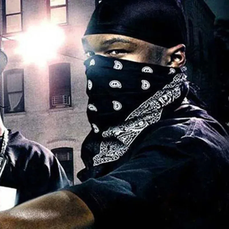 1/4 Pcs Men Women Bandana Hairband Cowboy Mens Biker Sports Headwear Wrist Hairwrap Single Sided Head Wrap Scarf Paisley