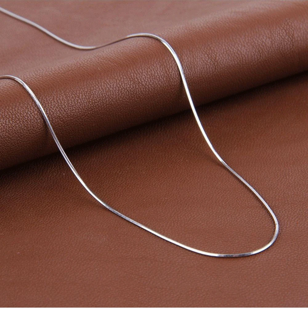 Collana a catena snake da donna in acciaio inossidabile_voghion.com