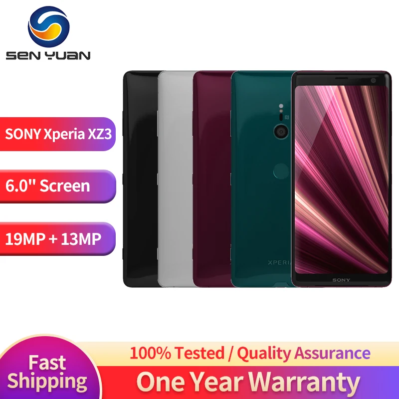 スマートフォン本体 SONY - XperiaXZ3 Sony Xperia XZ3 White Silver Android Smart Phone Unlocked