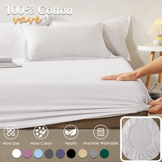 Non Slip Cotton Fitted Sheet 1