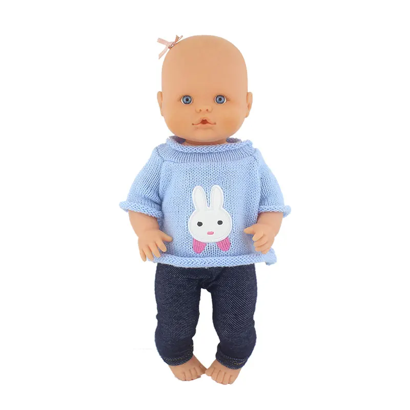 Sweater+Pants New Doll Clothes Suit For 32cm Nenuco Baby Doll 12 13 inch Bebe Doll Accessories 2