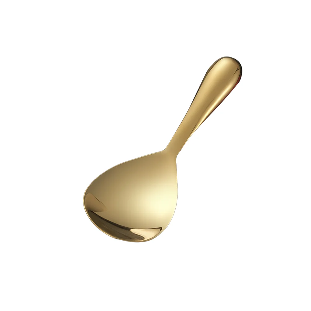 

Golden Rice Spoon Stainless Steel Rice Paddle Non Stick Rice Serving Spoon Mashed Potato Scoop Rice Spoon Gold Rice
