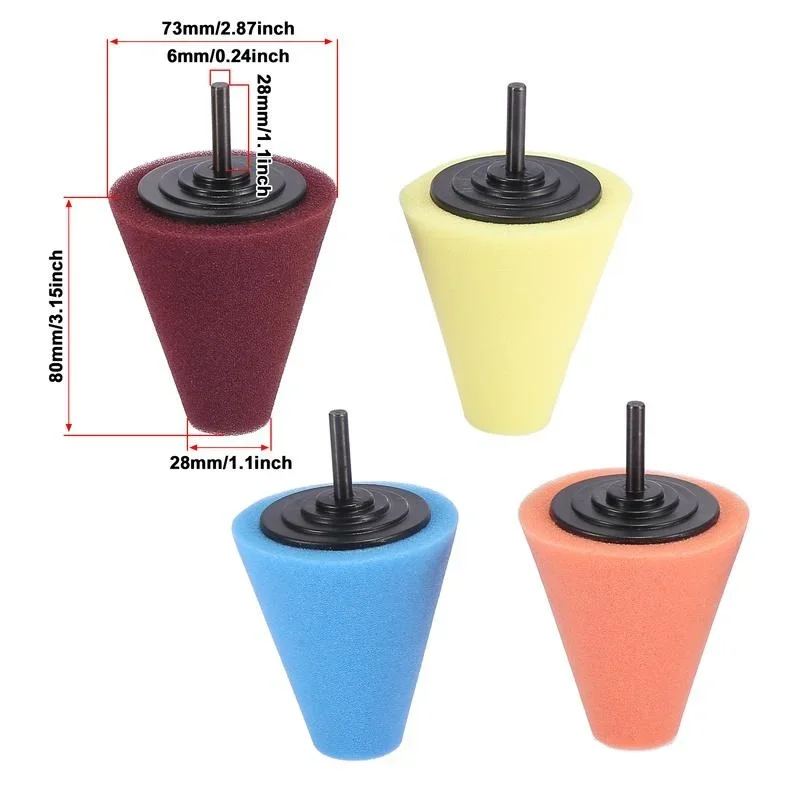 1PC Polishing Pads for Wheel Hub Cleaning Cone ing and Polishing Wheel for Drill Sponge ing Pads Car Care