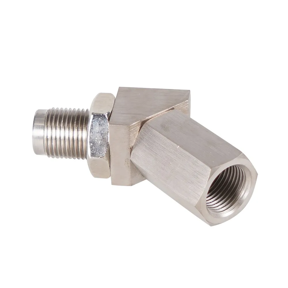 45 Degree O2 Oxygen Sensor Adapter Aluminum Extender