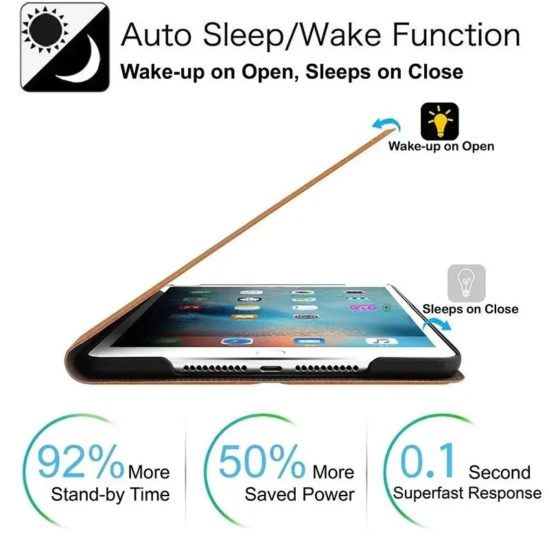 Versatile Protective Tablet Case - Fits Multiple iPad Models and Generations