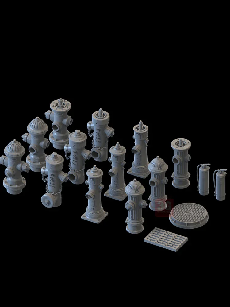 Model Scene Accessories Fire Hydrant 1/35 Scale LIANG-0602