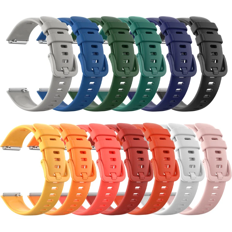 Silicone Watchband for Huawei Band 7 Sport Smart Watch Strap Soft TPU Wristband Bracelet Replacement Strap for Huawei Band7