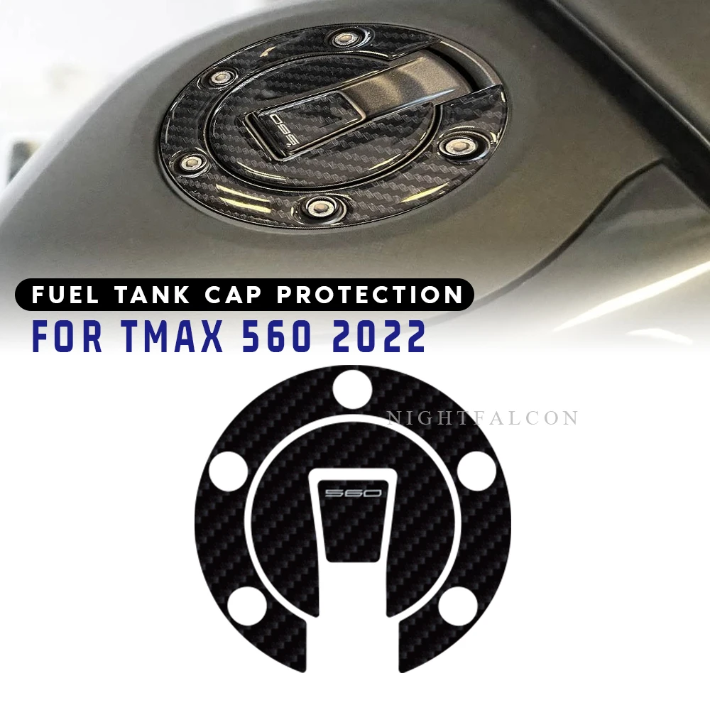 Fuel tank cap protection Sticker 3D Tank pad Stickers Oil Gas Protector Cover Decoration For yamaha tmax 560 2022