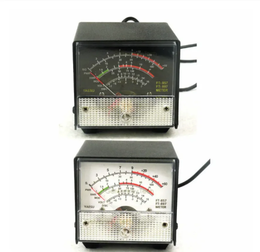 Power Meter Portable FT857 FT897 Metal Case Power Meter Multifunction Digital Receive Emission Display Wave External S Meter SWR Power