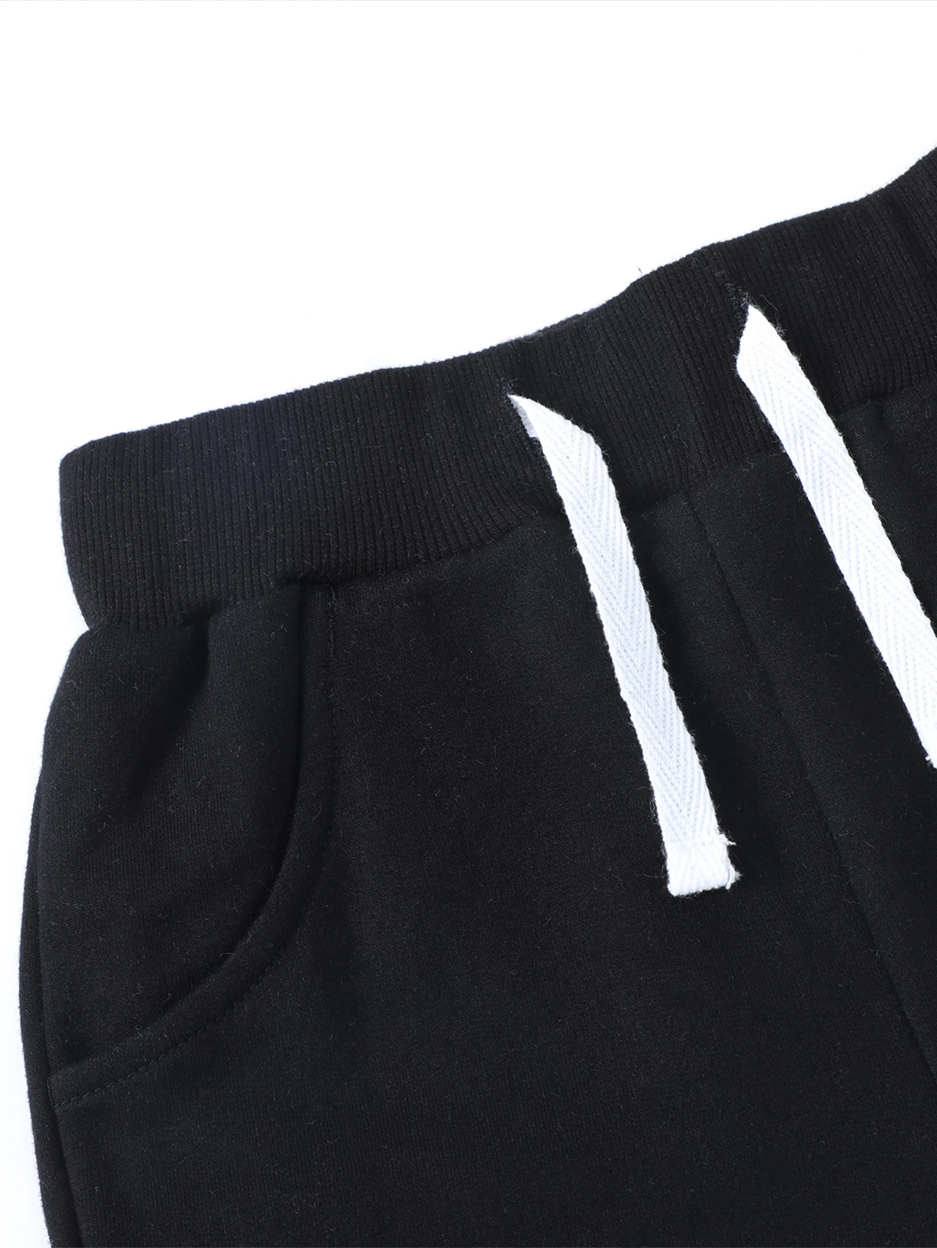 Trendy 3pcs Kids Boys Summer Casual Sweat Shorts Elastic Waistband Drawstring Pockets Soft Cotton Athletic Short Pants 2-7Y