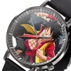 One P Watch Luffy Roronoa Zoro Wristwatch Anime Printing Watch Cartoon Quartz Electronic Watch PVC Strap Kid Party Gift 2