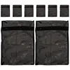 8 Pcs Produce Black Laundry Bag Travel Garment Mesh Net Polyester Sock Bags for 1