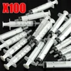 100Pcs/Set 1ML 3ML 5ML Nutrient Mini Plastic Syringes Without Needle Analyze Hydroponic Syringe OPP For Kitchen Cooking Pet Feed 1