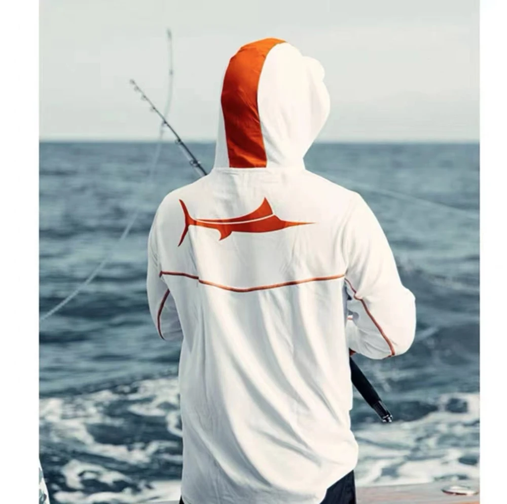 USA Pelagic Men's Hooded Long Sleeve Performance Fishing Shirts Jersey For  Fishing UV Hoodies Clothing Camiseta De Pesca Tops