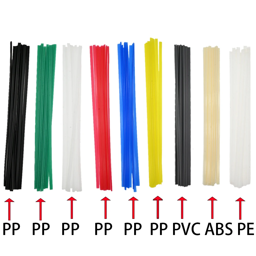 10 шт./лот пластиковые сварочные прутки 20 см/25 см длиной PP/PVC/ABS/PE 5x2 мм для