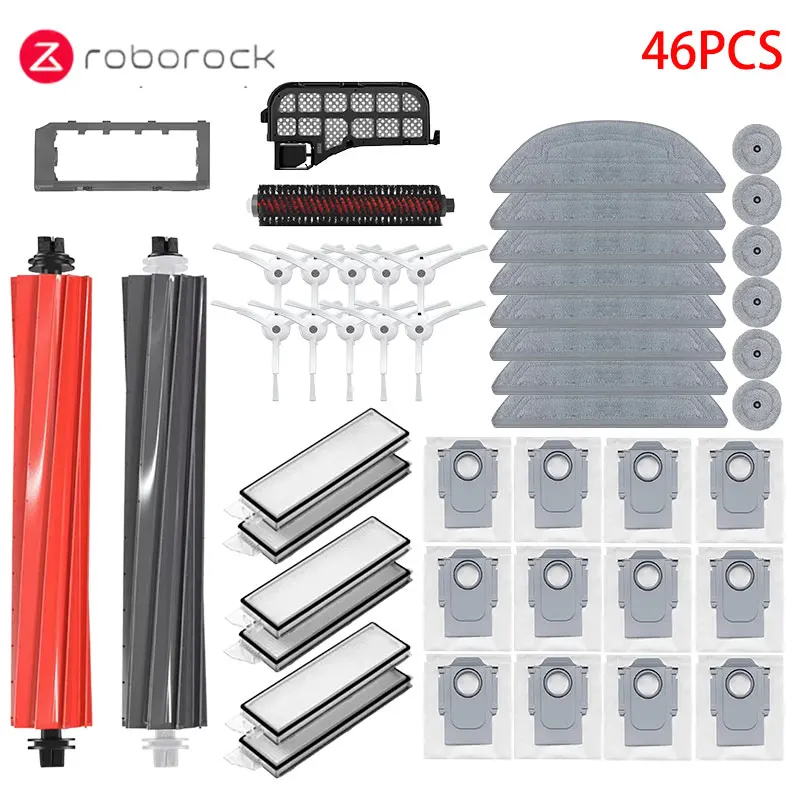 Roborock Premium Vacuum Accessories Kit – Side Brush, HEPA Filter, Mop, Dust Bags & Spare Parts