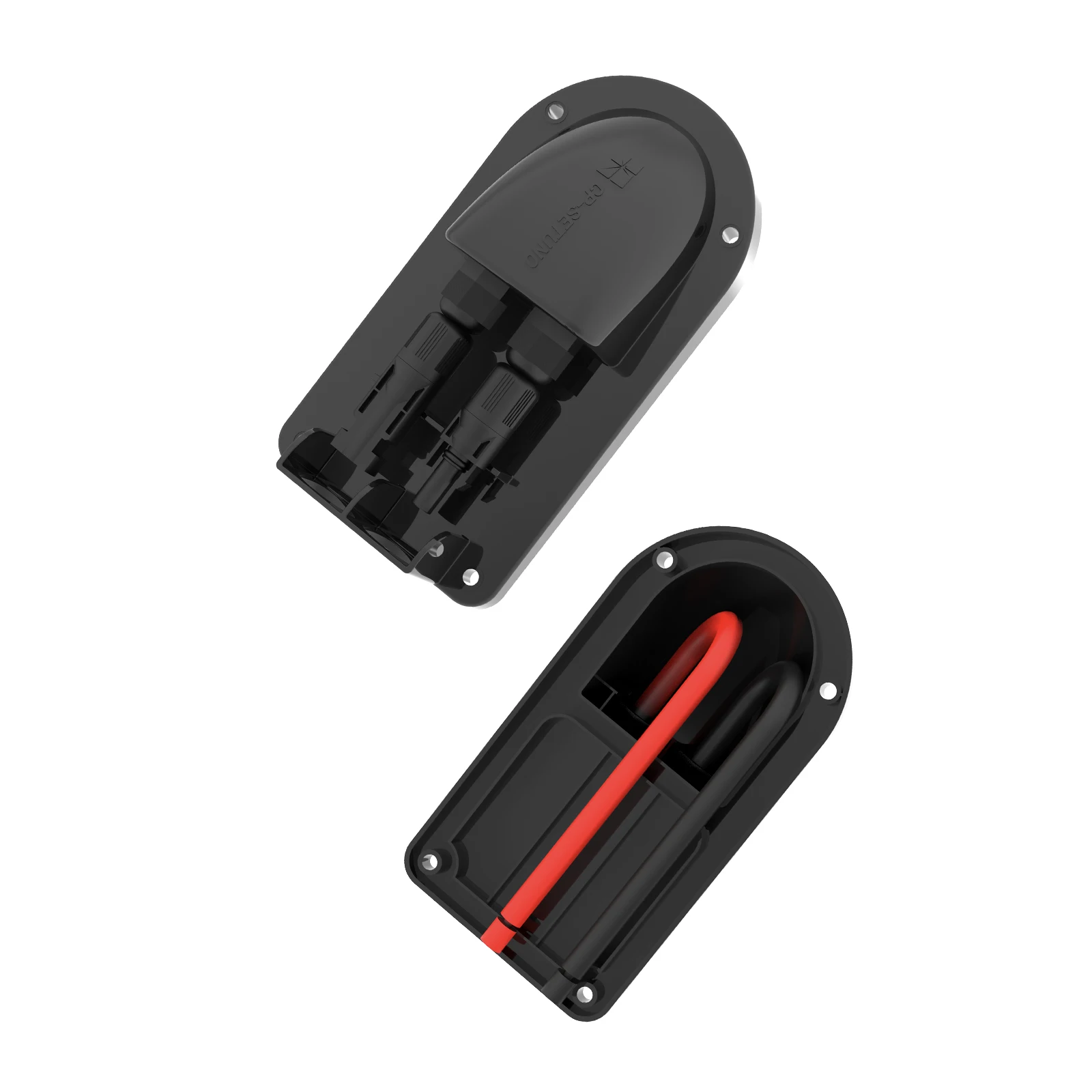 Solar Double Cable Entry Gland Box ABS Waterproof Dual Wire Connector Adapter For RV Caravan Boat