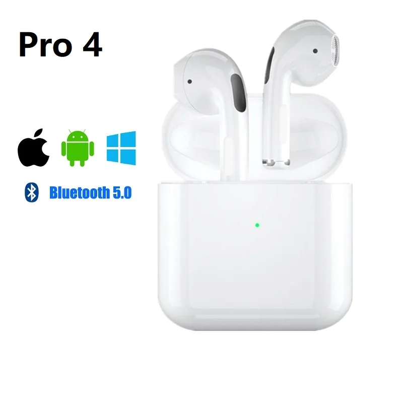 Беспроводные Bluetooth-наушники Pro 4 портативные мини-наушники-вкладыши с микрофоном