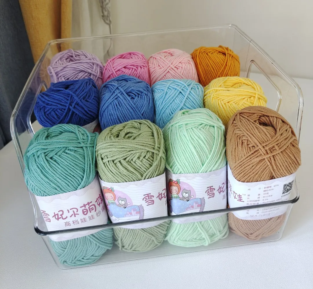 3pcs Gradient Yarn Knitting Crochet Yarn Crochet Scarf line DIY Knitting  Thread Hand-Woven Craft Yarn Crochet Thread Organic Cotton Yarn Color  Segment