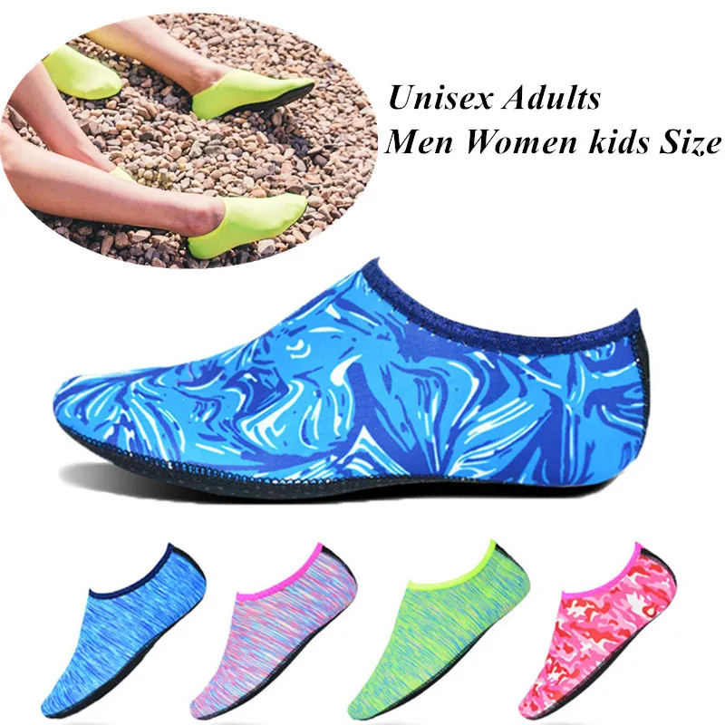 Unisex Adults Kids Diving Sock Barefoot Water Sport Shoes Aqua Sock Snorkeling Seaside Swimming Non-slip Anti-skid Yoga Shoe