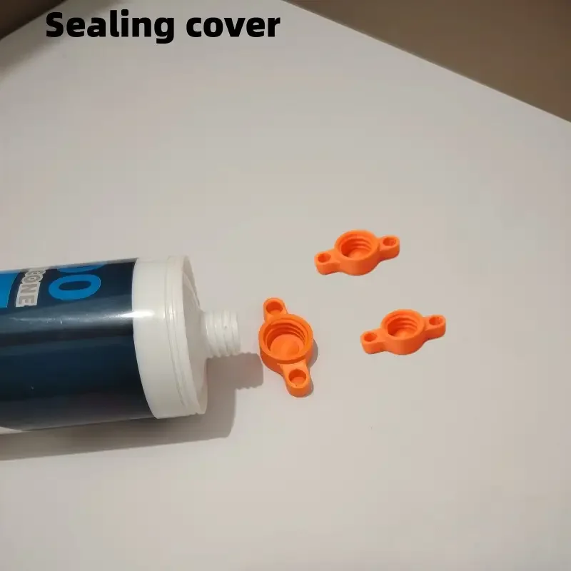 3PCS Orange Glass Glue Caps - Durable Plastic Sealing Caps thumbnail 6