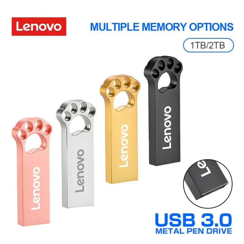 

Lenovo 2TB USB Flash Drive 3.0 OTG PenDrive 128GB 256GB 512GB 1TB Waterproof USB Memories Of Figures Wedding Gifts For Guests
