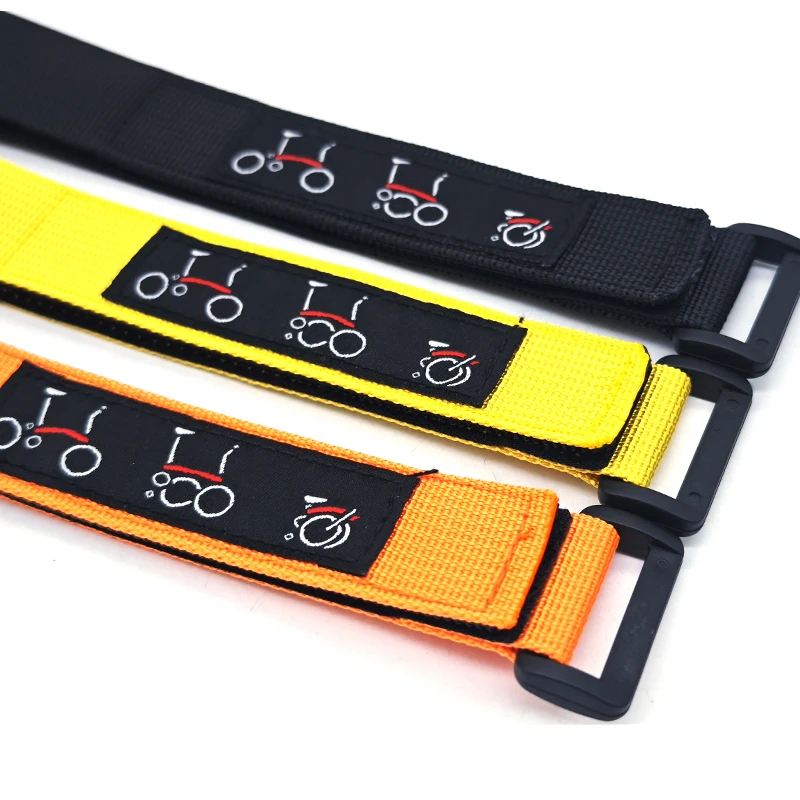 Für Brompton Rad Rahmen Befestigungs Strap Hosen Beine Befestigt Strap Faltrad Tragen Fahrrad Radfahren Mehrzweck Riemen – Detail 1