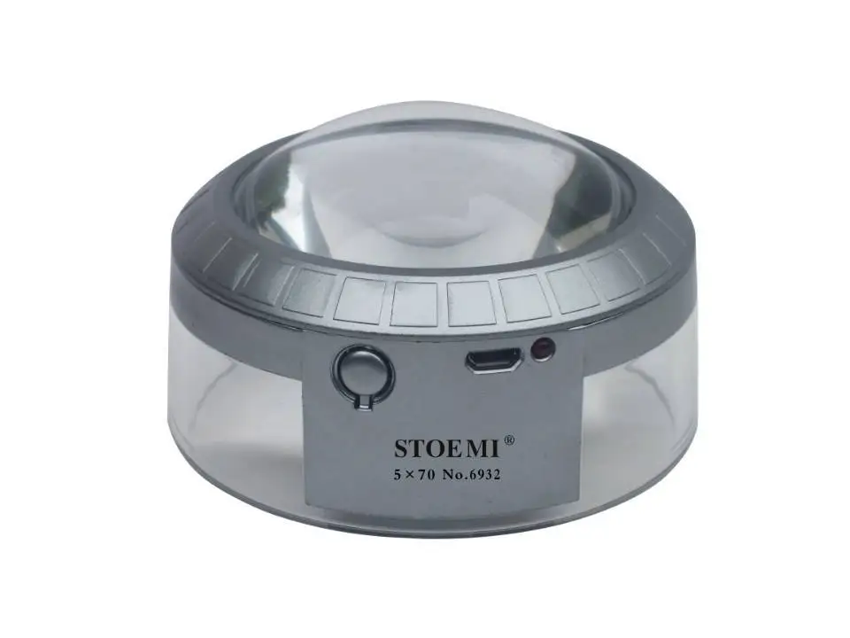 Lente Ingrandimento Con Luce LED Da Testa - 5 Lenti Intercambiabili, Ricaricabile USB