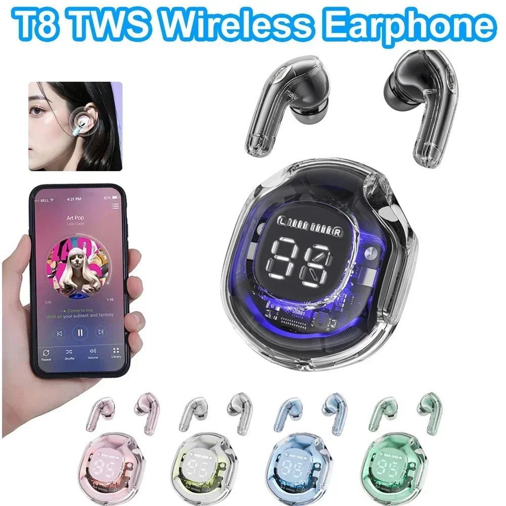 TWS Wireless Bluetooth Headset Wireless Bluetooth Headphones LED Power Digital Display Wireless Earphones_voghion.com