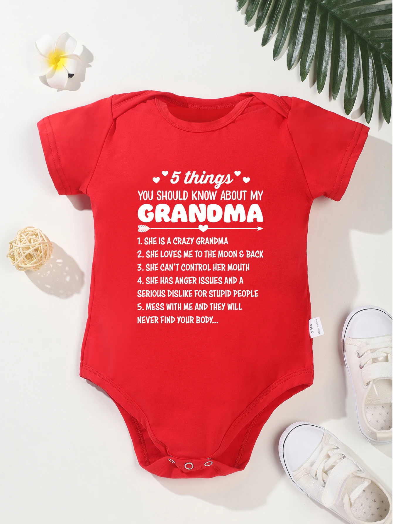 5 Things You Should Know About My Grandma Print Baby Trendy Newborn Bodysuit Infant One-pieces Boy Girl Rompers Jumpsuit Toddler 5