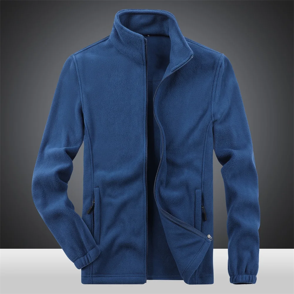 Men's winter outdoor warm breathable soft coral 100% Polyester Lining Thick fleece jacket