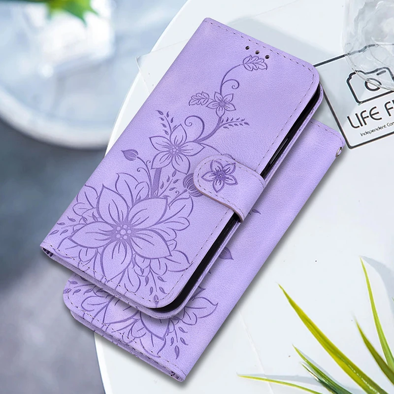 Leather Phone Case with Card Slot Wallet Cover