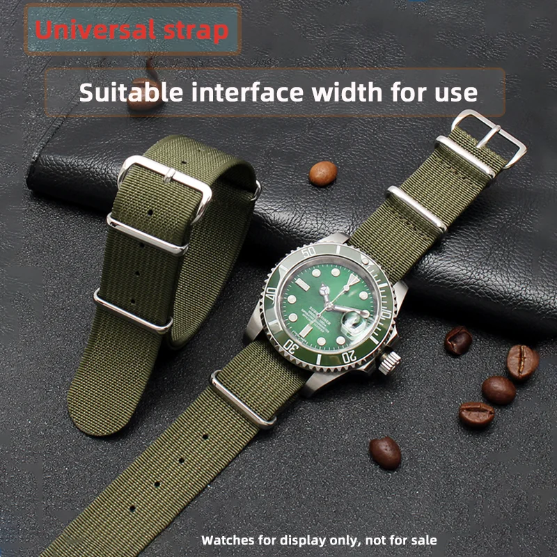 Sostituto Mido Rolex Seiko Ghost King Black Water Ghost Watch Strap Accessori Da Uomo In Nylon Impermeabile E Resistente Al Sudore 20 22Mm