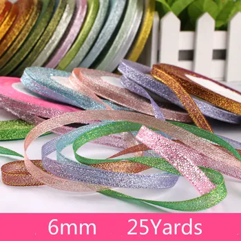 Metallic Glitter Ribbon Roll 1