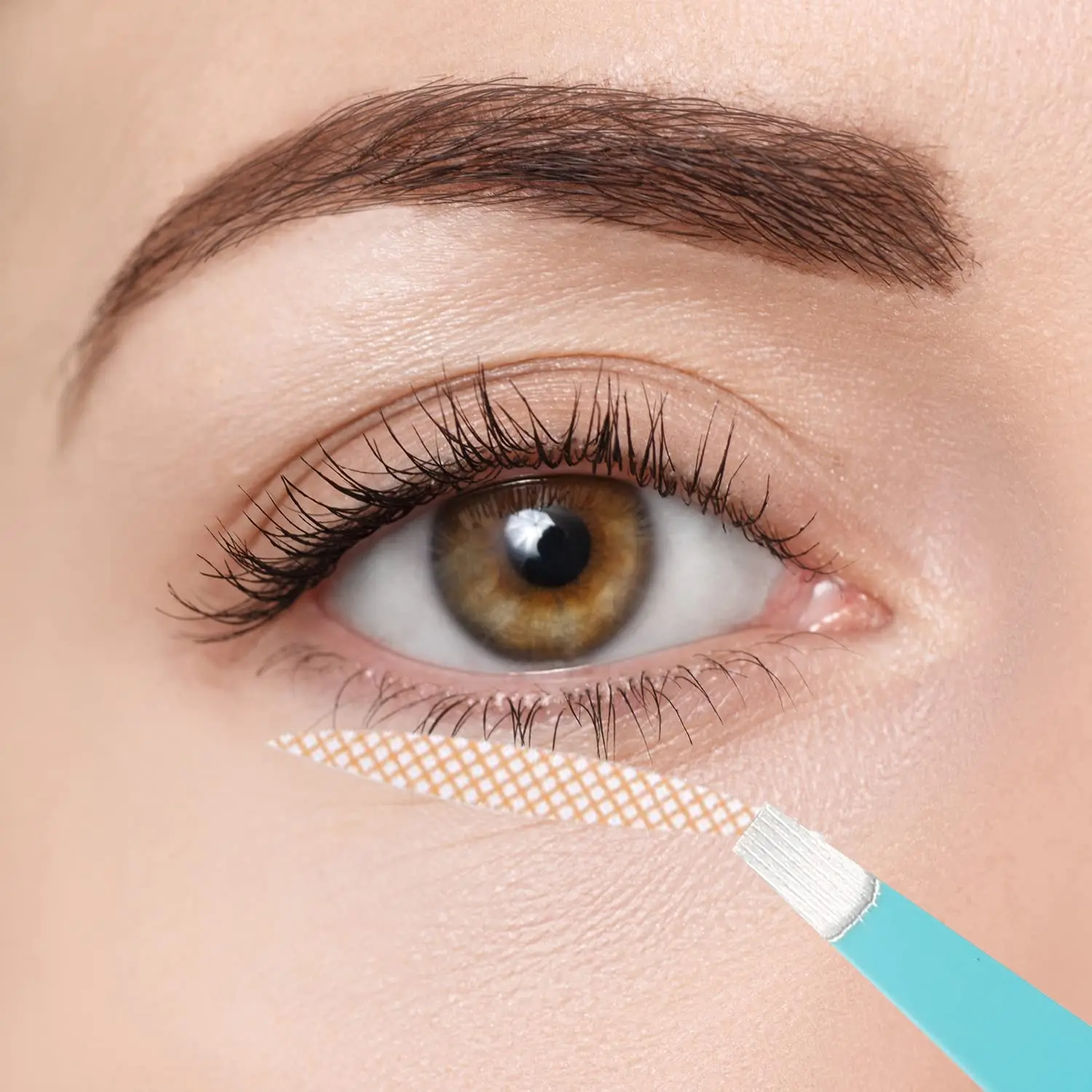 Stainless Steel Eyebrow Tweezers Hair Removal Precision Slanted Tip