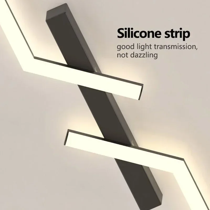 Modern LED Ceiling Light Living Room Dining Room Bedroom Study Lamps And Lanterns Scandinavian Simple Lines Ceiling Lighting