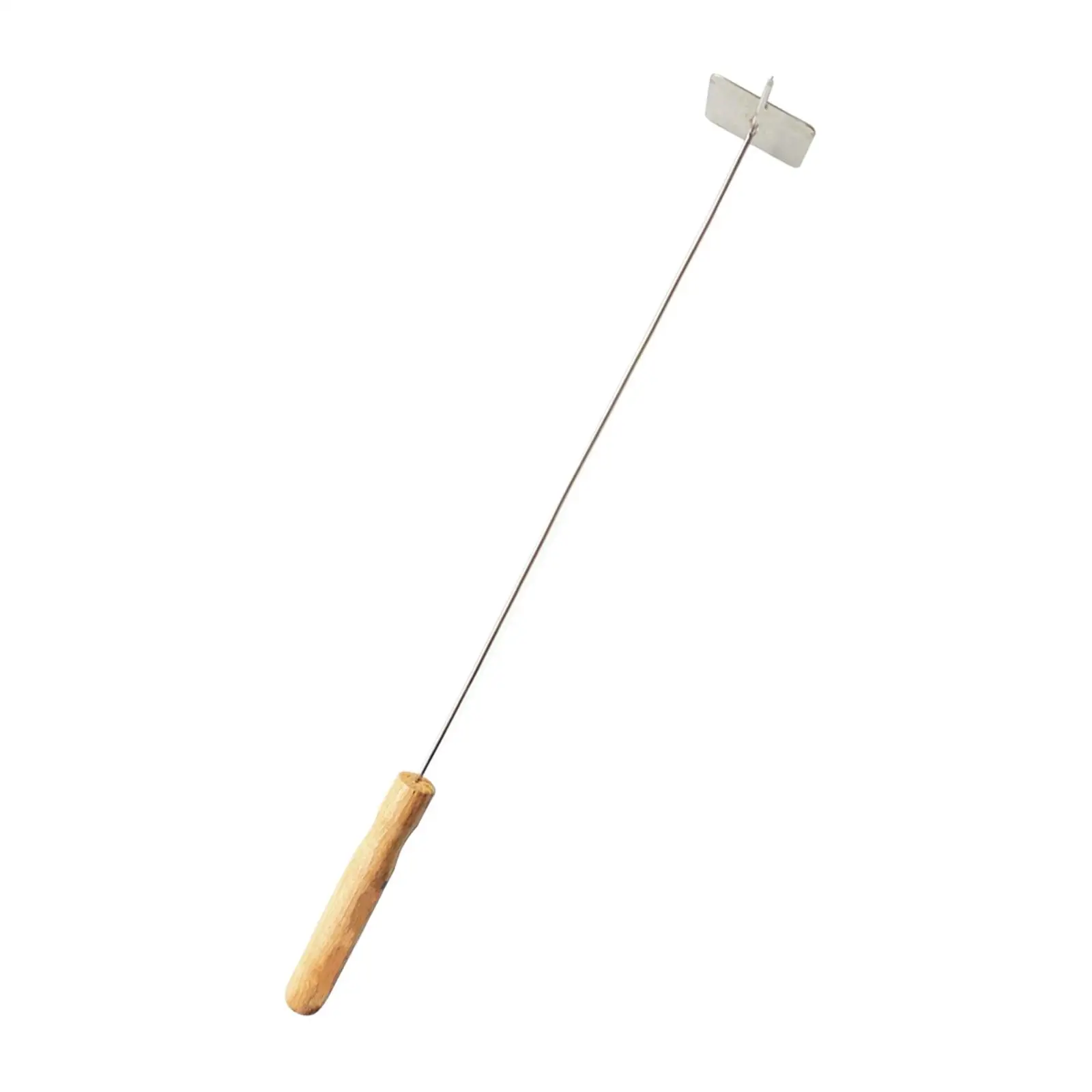 Portable Fire Poker Tools Fire Pit Place Campfire Open 14.6in Fireplace Ash Rake for Hiking BBQ Barbecue Accessories