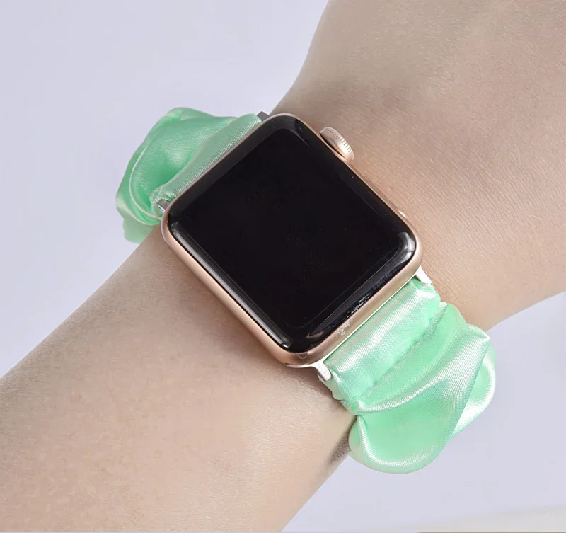 Enhanced Product Title: Stylish Adjustable Elastic Scrunchie Watch Band Strap