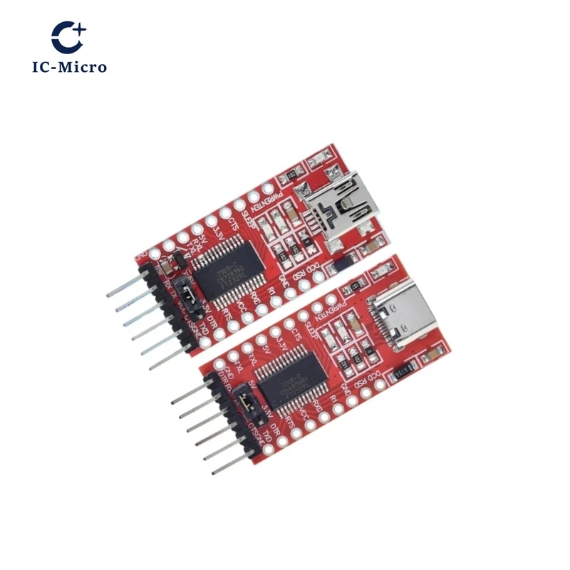 FT232RL FT232 FTDI USB 3.3V 5.5V to TTL Serial Adapter Module 1-10PCS for Arduino FT232 Pro Mini Port USB TO TTL 232 Type-C