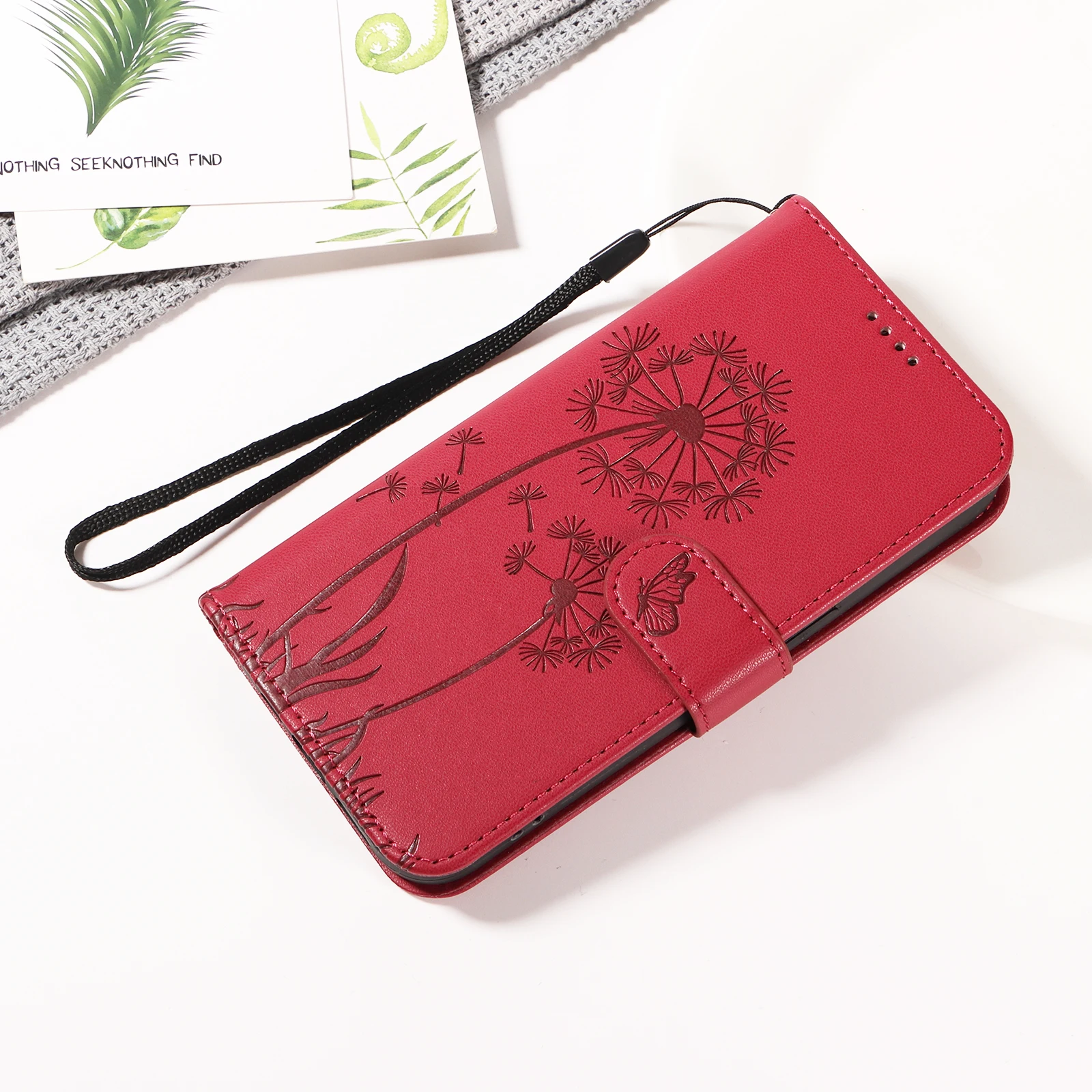 Dandelion Magnetische Flip-Hülle für Samsung Galaxy S26 S25 S24 S23 S22 S21 S20 S10 S9 S8 S7 Edge Plus Ultra FE Premium Handyhülle – Detail 7
