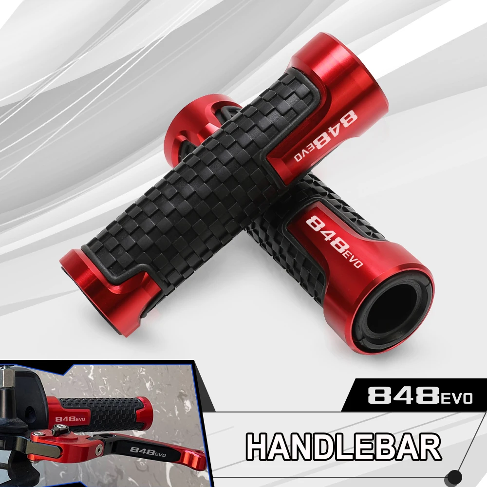 

For DUCATI 848EVO 848 EVO 2007-2013 2008 2009 2010 Motorcycle Accessories 7/8'' 22MM CNC Handlebar Grips Handle Grip Handle bar